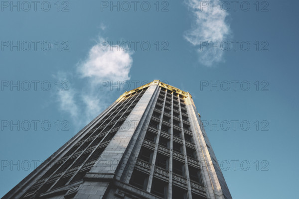 Electric Tower, building exterior, low angle view, 535 Washington Street, Buffalo, New York, USA