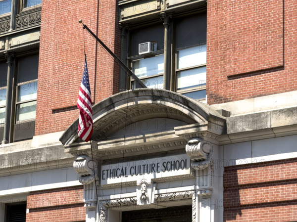 Ethical Culture Fieldston School, exterior building detail, 33 Central Park West, Upper West Side, Manhattan, New York City, New York, USA