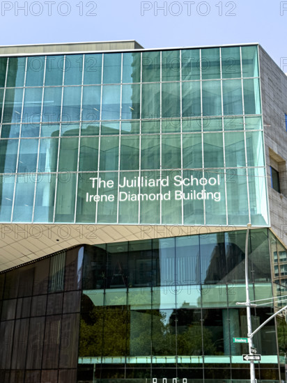 The Julliard School, Irene Diamond Building, building exterior, West 65th Street, Manhattan, New York City, New York, USA