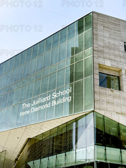 The Julliard School, Irene Diamond Building, building exterior, West 65th Street, Manhattan, New York City, New York, USA