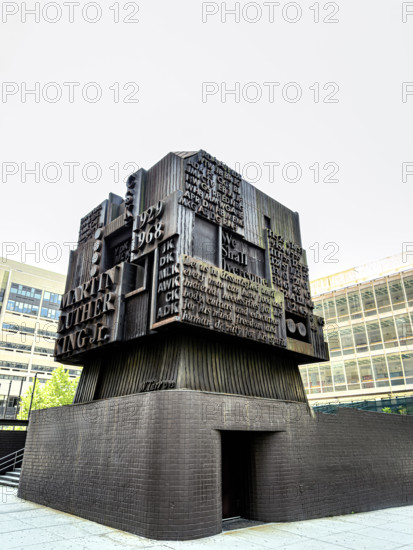 Memorial Sculpture by William Tarr, Martin Luther King Jr Educational Campus, 122 Amsterdam Avenue, Manhattan, New York City, New York, USA