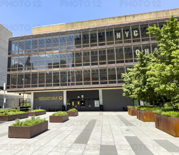 Martin Luther King Jr Educational Campus, building exterior, 122 Amsterdam Avenue, Manhattan, New York City, New York, USA