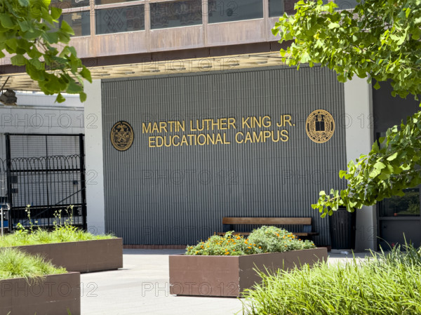 Martin Luther King Jr Educational Campus, building exterior, 122 Amsterdam Avenue, Manhattan, New York City, New York, USA