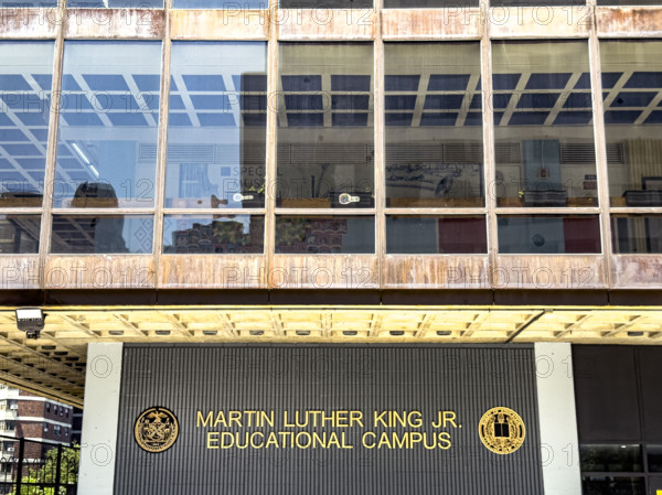 Martin Luther King Jr Educational Campus, building exterior, 122 Amsterdam Avenue, Manhattan, New York City, New York, USA