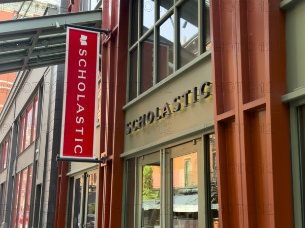 Scholastic, building exterior, 557 Broadway, Soho, Manhattan, New York City, New York, USA