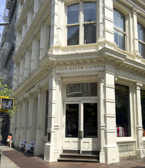 Ralph Lauren retail store, building exterior, 109 Prince Street, Soho, Manhattan, New York City, New York, USA
