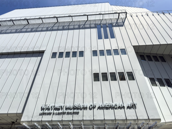 Whitney Museum of American Art, Leonard A. Lauder Building, building exterior detail, 99 Gansevoort Street, Meatpacking District, Manhattan, New York City, New York, USA
