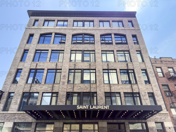 Saint Laurent clothing store, building exterior, 72 Gansevoort Street, Meatpacking District, Manhattan, New York City, New York, USA