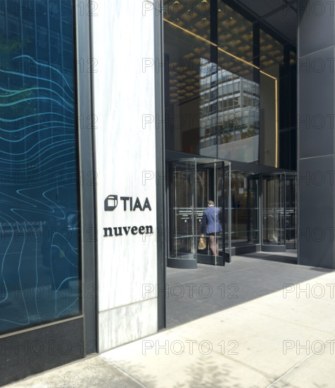 TIAA and Nuveen office building, building exterior, 730 Third Avenue, Manhattan, New York City, New York, USA