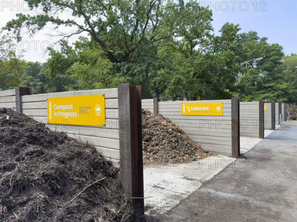 95th Street Compost Compound, Riverside Park Conservancy, Riverside Park, Manhattan, New York City, New York, USA