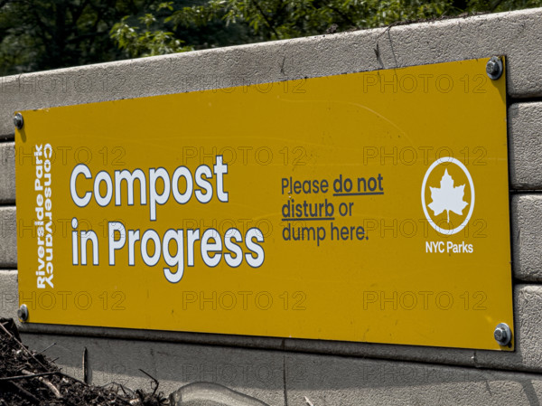 95th Street Compost Compound, Riverside Park Conservancy, Riverside Park, Manhattan, New York City, New York, USA