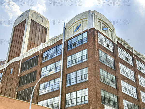 Studebaker Building, Columbia University, building exterior, low angle view, Manhattanville Campus, 615 West 131st Street, West Harlem, New York City, New York, USA