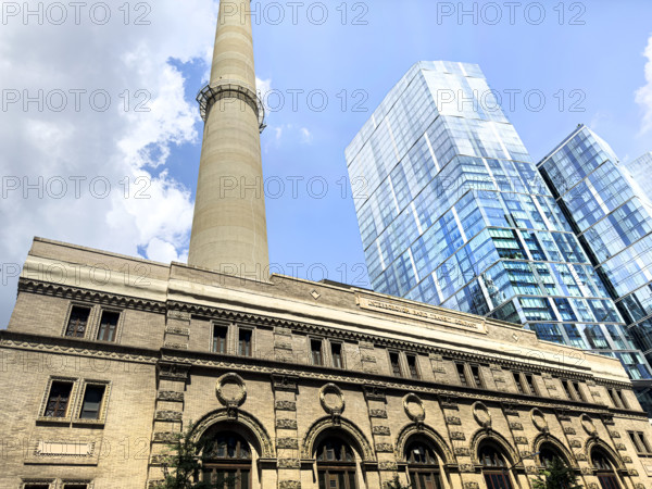 IRT Powerhouse, also known as the Interborough Rapid Transit Company Powerhouse, building exterior, 840 12th Avenue, Manhattan, New York City, New York, USA