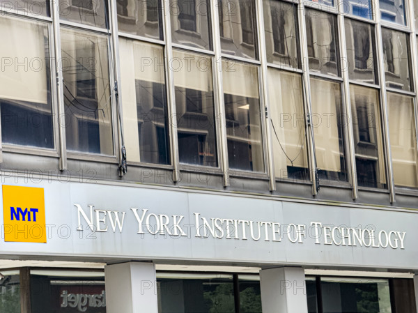 New York Institute of Technology, building exterior detail, 1855 Broadway, Manhattan, New York City, New York, USA