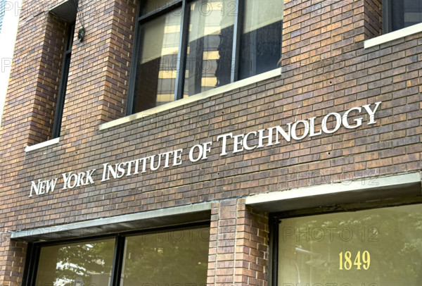 New York Institute of Technology, building exterior detail, 1849 Broadway, Manhattan, New York City, New York, USA