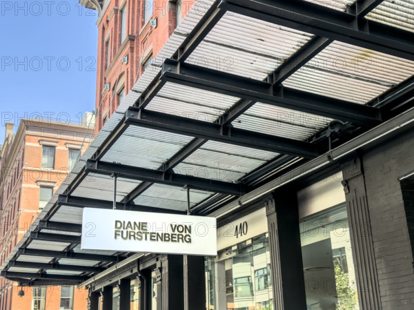 Diane von Furstenberg retail store, building exterior, 874 Washington Street, Meat Packing District, Manhattan, New York City, New York, USA