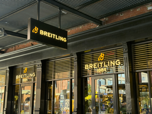 Breitling retail store, building exterior, 875 Washington Street, Meat Packing District, Manhattan, New York City, New York, USA