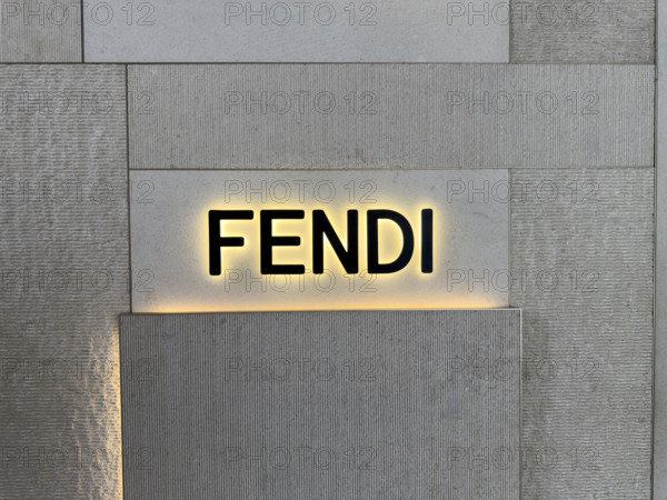 Fendi retail store, exterior detail, 500 West 33rd Street, Hudson Yards, Manhattan, New York City, New York, USA