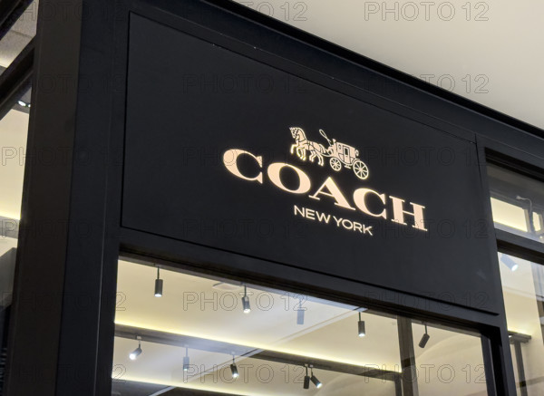 Coach retail store, exterior detail, 20 Hudson Yards, Hudson Yards, Manhattan, New York City, New York, USA