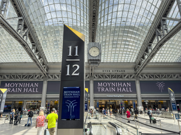 Passenger Concourse, Moynihan Train Hall, Pennsylvania Station, Manhattan, New York City, New York, USA