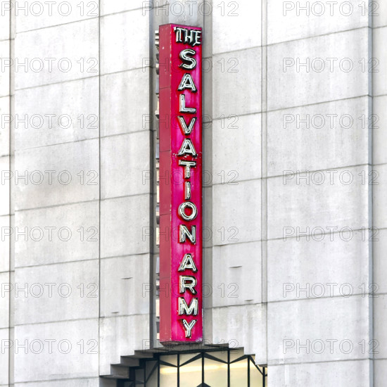 The Salvation Army, executive headquarters, building exterior detail, 120 West 14th Street, Manhattan, New York City, New York, USA