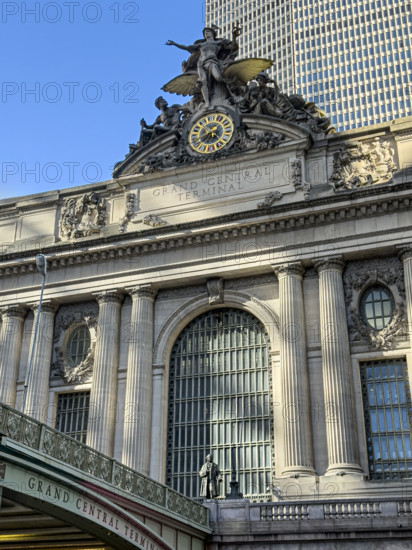 Grand Central Terminal, exterior building detail, Manhattan, New York City, New York, USA