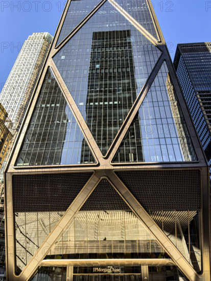 JPMorgan Chase Building, building exterior detail, 270 Park Avenue, Manhattan, New York City, New York, USA