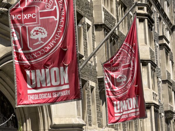Union Theological Seminary, building exterior detail, 3041 Broadway, Morningside Heights, Manhattan, New York City, New York, USA