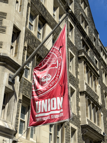 Union Theological Seminary, building exterior detail, 3041 Broadway, Morningside Heights, Manhattan, New York City, New York, USA