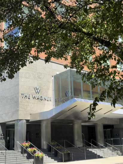 The Wagner Hotel, building exterior, 2 West Street, Tribeca, Manhattan, New York City, New York, USA