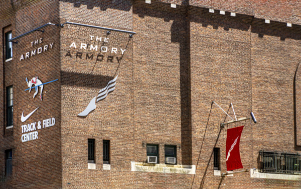 Nike Track and Field Center, The Armory, building exterior, 216 Fort Washington Avenue, Washington Heights, Manhattan, New York City, New York, USA