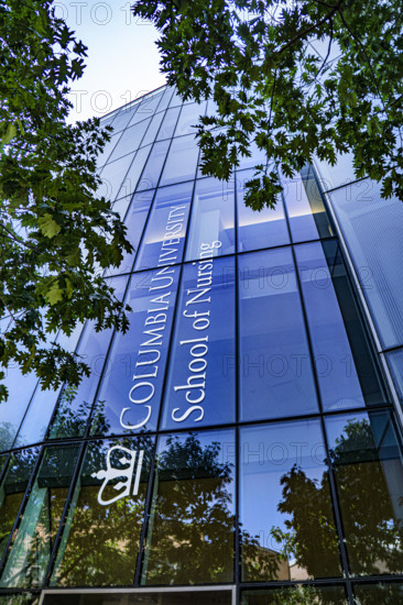 Columbia University School of Nursing, building exterior, low angle view, 560 West 168th Street, Washington Heights, Manhattan, New York City, New York, USA