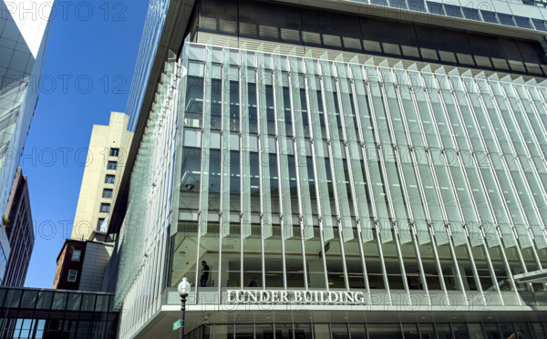 Lunder Building, Massachusetts General Hospital, building exterior detail, 55 Fruit Street, Boston, Massachusetts, USA