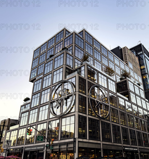 YEXT corporate headquarters, building exterior, low angle view, 61 Ninth Avenue, Chelsea, New York City, New York, USA