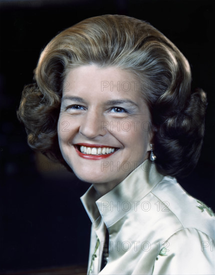U.S. First Lady Betty Ford, head and shoulders portrait, Washington, D.C., USA, Gerald R. Ford White House Photographs, December 24, 1975