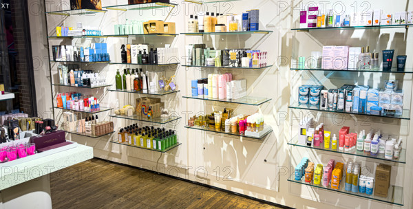 Cosmetics and skin care products, Anthropologie Store, Chelsea Market, Manhattan, New York City, New York, USA