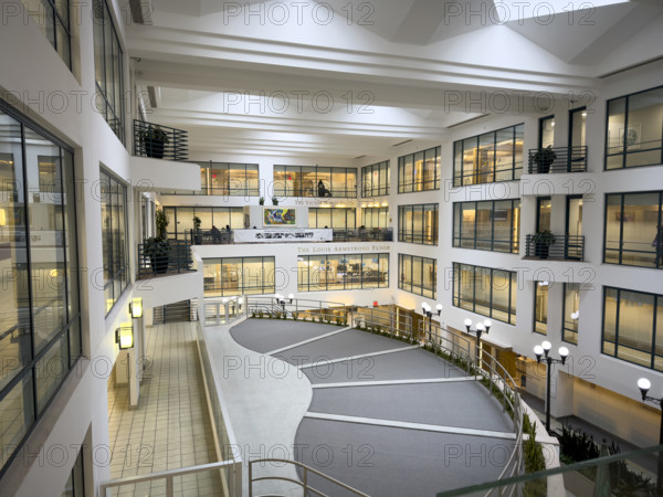 Interior view of the Victor Borge and Louis Armstrong floors at Mount Sinai-Union Square Urgent Care Center, 10 Union Square East, Manhattan, New York City, New York, USA