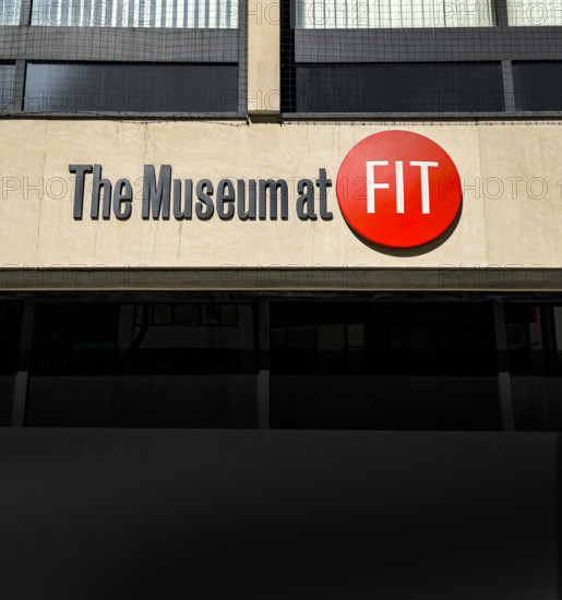 The Museum at FIT, building exterior detail, Fashion Institute of Technology, Manhattan, New York City, New York, USA