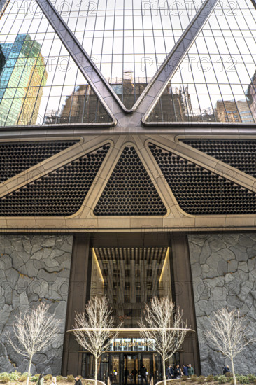 JPMorgan Chase office building, building exterior, Madison Avenue entrance, Manhattan, New York City, New York, USA