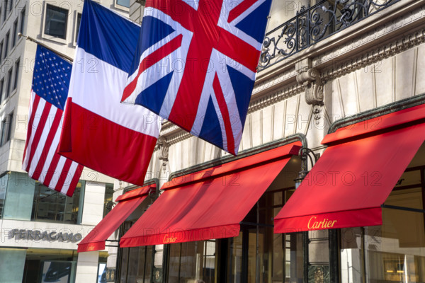 Cartier retail store, building exterior detail, 653 Fifth Avenue, Manhattan, New York City, New York, USA