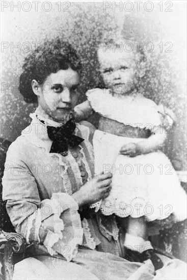 Maria Feodorovna, Empress of Russia and her son Nicholas Alexandrovich of Russia