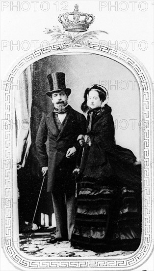 Napoleon III, Emperor of the French, and Empress Eugénie