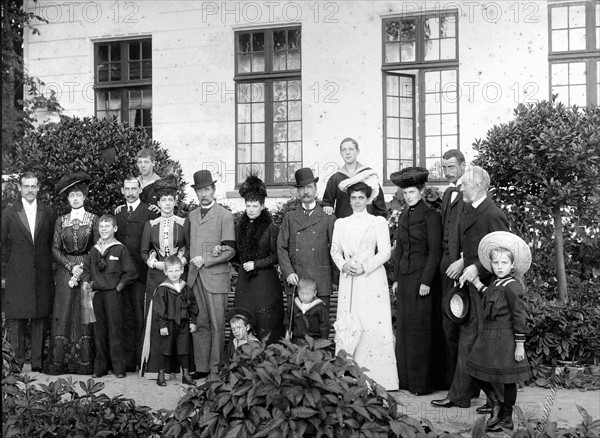 Around King Christian IX of Denmark, his children, the Queen of England, the Empress of Russia, the King of Greece and their own children