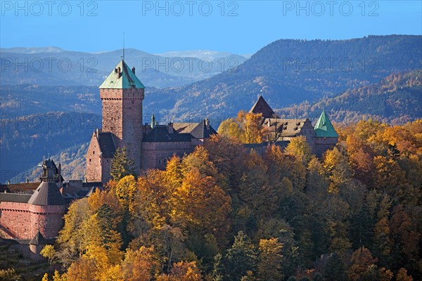 Château du Haut-Kœnigsbourg in autumn, Bas-Rhin