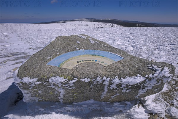 Le mont Lozère en hiver