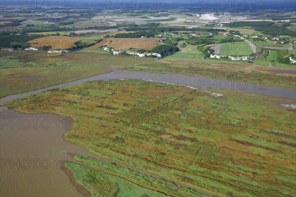 Paysage de l'estuaire de la Gironde, Charente-Maritime