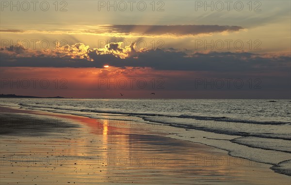 Sunset on the sea, Cotentin