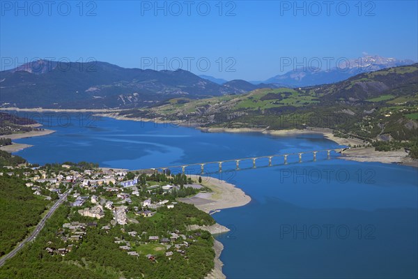 Savines-le-Lac and Lake Serre-Ponçon, Hautes-Alpes