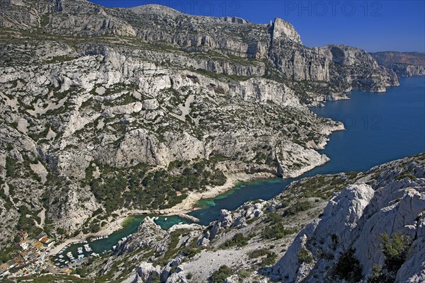 Marseille, la calanque de Morgiou, Bouches-du-Rhône