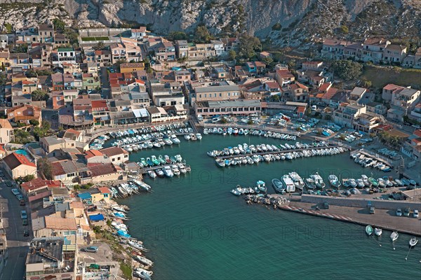 Marseille, le port des Goudes, Bouches-du-Rhône